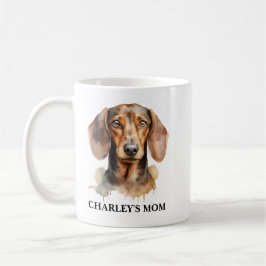 Personalized Best Dog Mom  Photo | Mother’s Day コーヒーマグカップ