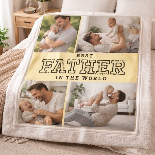 Personalized Best Father’s Day | Custom daddy フリースブランケット