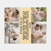 Personalized Best Father’s Day | Custom daddy フリースブランケット (正面(横))