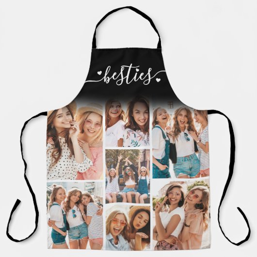 Personalized Best Friend BFF Photo Collage エプロン (正面)
