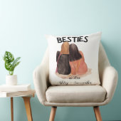 Personalized best friend est friendship  クッション (椅子)