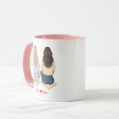 Personalized Best Friend Mug for Women | Funny Fri マグカップ (正面左)