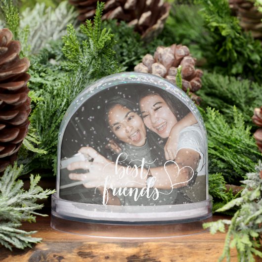 Personalized Best Friends Modern Script Photo (冬)