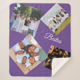 Personalized Best Friends Photo Sherpa Blanket シェルパブランケット