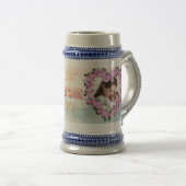Personalized Best Mom Ever Dual Photo Keepsake Mug ビールジョッキ (正面右)
