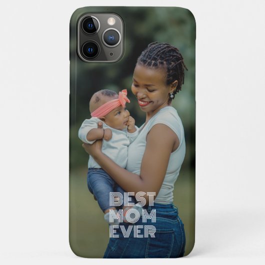 Personalized Best Mom Ever Photo Case-Mate iPhoneケース (裏面)