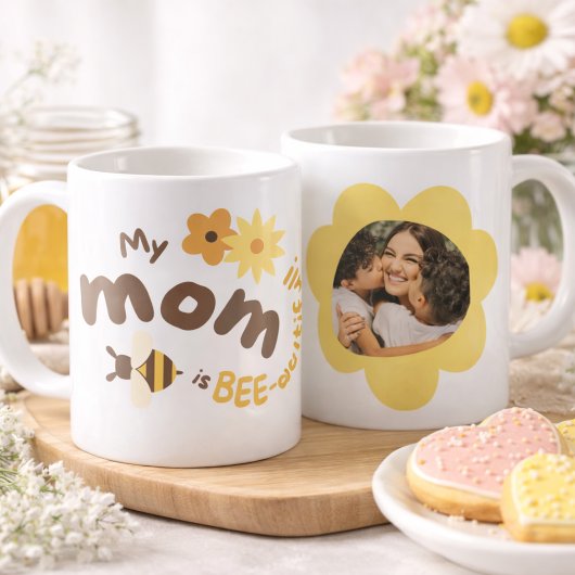 Personalized Best Mom Ever Photo Mug コーヒーマグカップ
