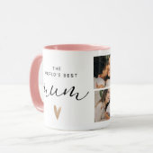 Personalized Best Mom Ever Photo Mug マグカップ (正面左)
