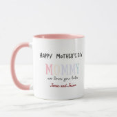 Personalized Best Mom Ever Photo Mug マグカップ (左)