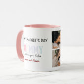 Personalized Best Mom Ever Photo Mug マグカップ (正面左)
