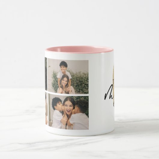 Personalized Best Mom Ever Photo Mug マグカップ (中央)