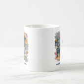 Personalized Best Mom Floral Patchwork Mothers Day コーヒーマグカップ (中央)