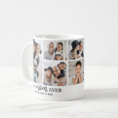 Personalized Best Mom Photo Collage コーヒーマグカップ (正面左)