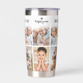 Personalized Best Mom Photo Collage Mother 保温保冷タンブラー (左面)