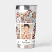 Personalized Best Mom Photo Collage Mother 保温保冷タンブラー (左面)
