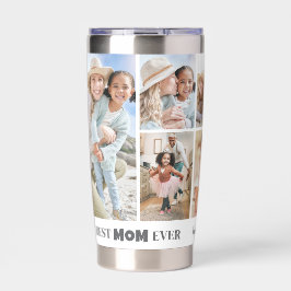 Personalized Best Mom Photo Collage Mother 保温保冷タンブラー