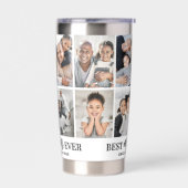 Personalized Best Mom Photo Collage Mother 保温保冷タンブラー (左面)