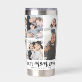 Personalized Best Mom Photo Collage Mother 保温保冷タンブラー (背面)