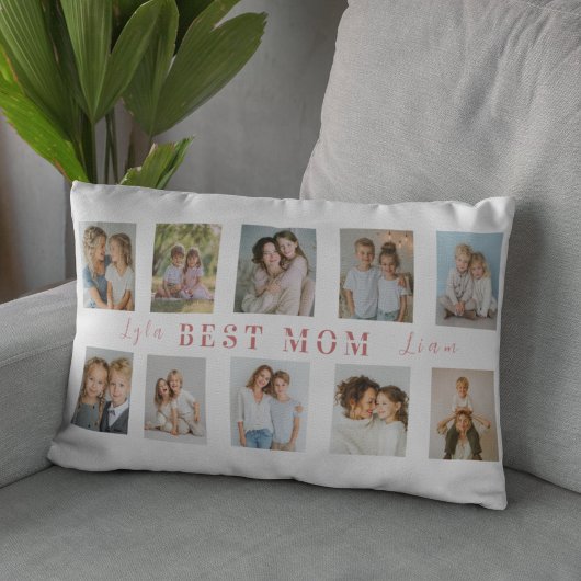 Personalized Best Mom Pillow | Custom Photos アクセントクッション