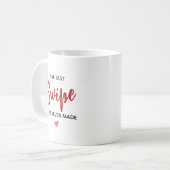 Personalized Best Swipe Love Quote コーヒーマグカップ (正面左)