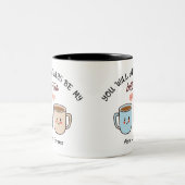 Personalized Best-Tea Couple   ツートーンマグカップ (中央)