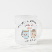 Personalized Best-Tea Couple   フロストグラスマグカップ (正面右)