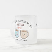 Personalized Best-Tea Couple   フロストグラスマグカップ (正面左)