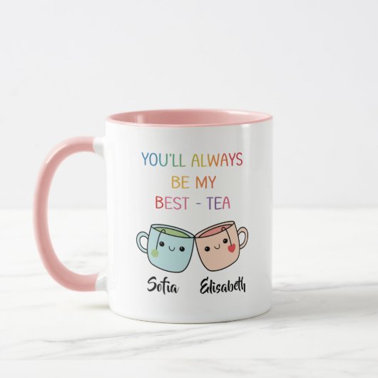 Personalized Best-Tea Mug – Best Friend Gift マグカップ (左)