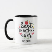 Personalized Best Teacher Ever マグカップ (左)