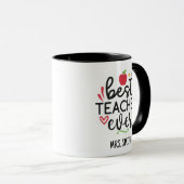 Personalized Best Teacher Ever マグカップ (正面右)