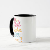 Personalized Best Teacher Ever Name Mug マグカップ (正面左)