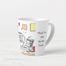 Personalized Best Teacher Thank You Gift Coffee カフェラテマグ