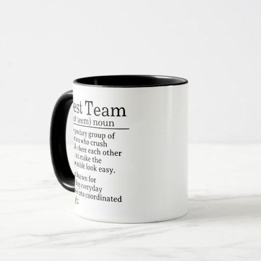 Personalized Best Team Definition マグカップ (正面左)