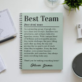 Personalized Best Team Definition Appreciation ノートブック