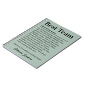 Personalized Best Team Definition Appreciation ノートブック (左側)