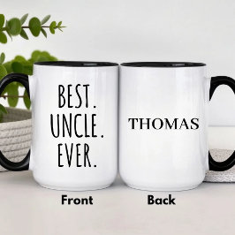 Personalized Best Uncle Ever  マグカップ