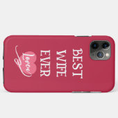 Personalized best wife ever pink &white Case-Mate iPhoneケース (裏面(横))