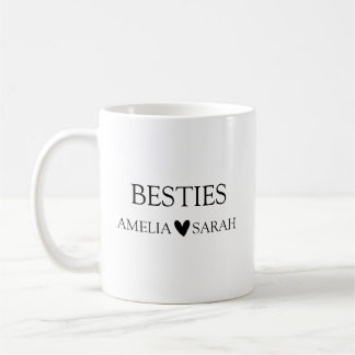 Personalized Besties Coffee Mug Best Friend Gift コーヒーマグカップ