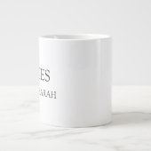 Personalized Besties Coffee Mug Best Friend Gift ジャンボコーヒーマグカップ (正面)