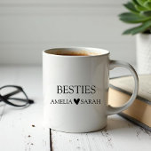 Personalized Besties Coffee Mug Best Friend Gift ジャンボコーヒーマグカップ