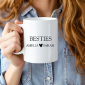 Personalized Besties Coffee Mug Best Friend Gift ジャンボコーヒーマグカップ