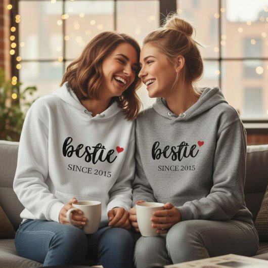 Personalized Besties Hoodie BFF Date Shirt パーカ