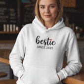 Personalized Besties Hoodie BFF Date Shirt パーカ