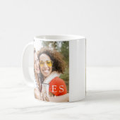 Personalized Besties Mug with Names and Photo コーヒーマグカップ (正面左)