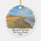 Personalized Bethany Beach Ornament, Delaware セラミックオーナメント (正面)