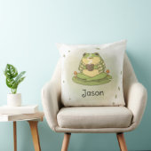 Personalized BG 1 Zochi Blows Tea Throw Pillow クッション (椅子)