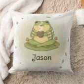 Personalized BG 1 Zochi Blows Tea Throw Pillow クッション (ブランケット)