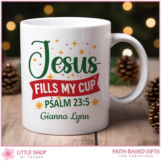 Personalized Bible Verse Christmas コーヒーマグカップ