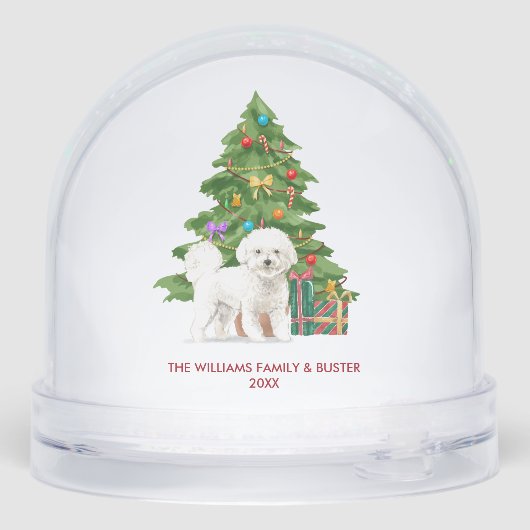 Personalized Bichon Frise Dog Christmas (裏面)