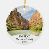 Personalized Big Bend National Park Ornament Texas セラミックオーナメント (正面)